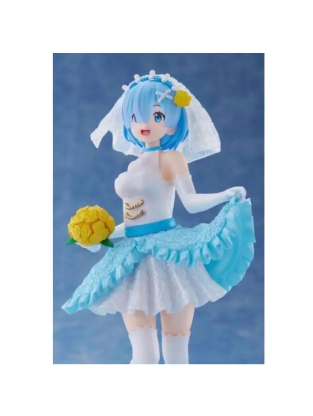 FuRyu Rem Wedding Dress Figure Re:Zero SSS Blue White New Anime Statue US Seller